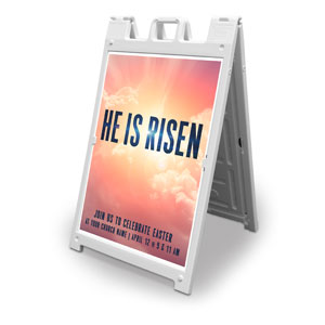 He Is Risen Bold 2' x 3' Street Sign Banners