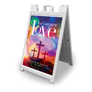 No Greater Love 2' x 3' Street Sign Banners