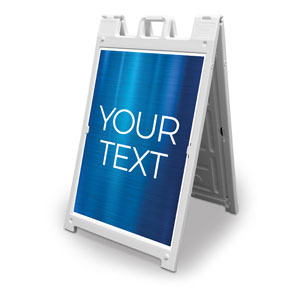 General Blue Your Text 2' x 3' Street Sign Banners