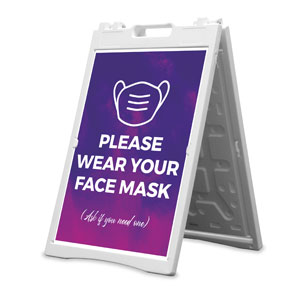 Love Never Fails Face Mask 2' x 3' Street Sign Banners