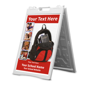 Backpack Your Text 2' x 3' Street Sign Banners