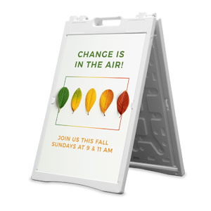 Change Fall Leaves 2' x 3' Street Sign Banners