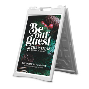Be Our Guest Christmas 2' x 3' Street Sign Banners