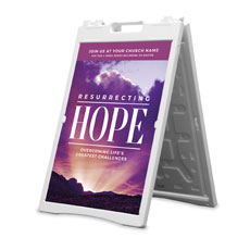 Outreach.com The Resurrecting Hope digital sermon series church kit small group study church banners street signs curbside signage a-frame sandwichboard sign