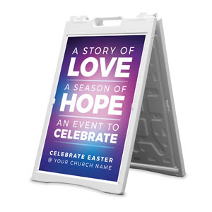 Story of Love 2' x 3' Street Sign Banners