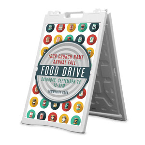 Food Drive Can 2' x 3' Street Sign Banners