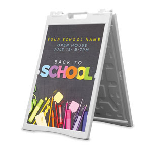 Back To School Colors 2' x 3' Street Sign Banners