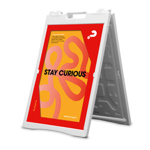 Alpha Stay Curious 2' x 3' Street Sign Banners