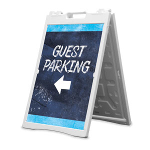 Blue Revival Guest Parking 2' x 3' Street Sign Banners