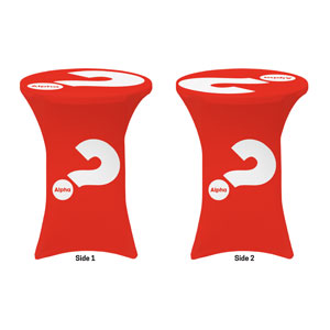 Alpha Red Stretch Table Covers