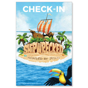 Shipwrecked Check In StickUp