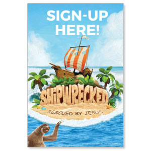 Shipwrecked Sign Up StickUp