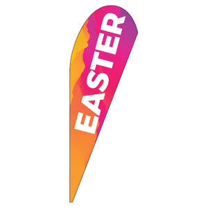 Easter Event Date Teardrop Flag Banners