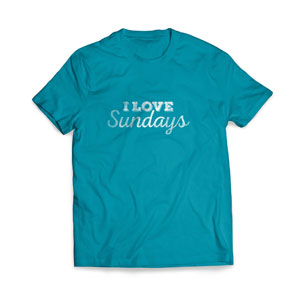 I Love Sundays T-Shirt XXX-Large Apparel