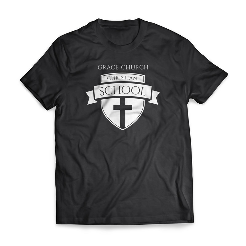 Lille bitte lidenskabelig en sælger School Crest T-Shirt - Church Apparel - Outreach Marketing