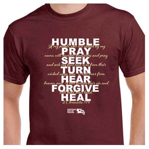 NEW! National Day of Prayer If My People T-Shirt - Small Apparel