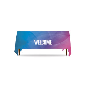 Bright Gradient Welcome Four-sided Table Throws