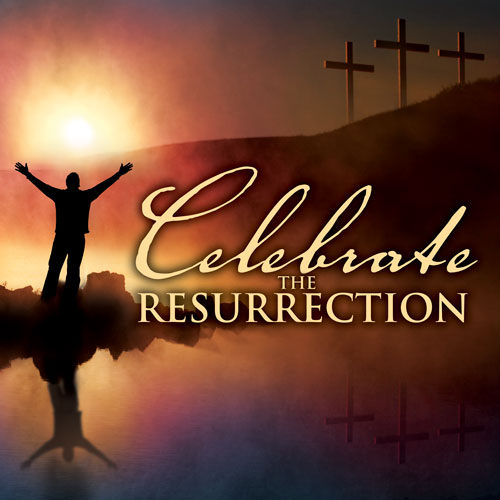 Banners, Easter, Celebrate Resurrection - 3 x 3, 3' x 3'