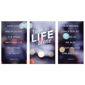 Life Alone  3 x 5 Vinyl Banner