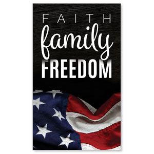 Faith Family Freedom 3 x 5 Vinyl Banner