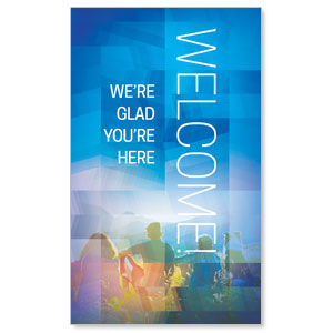 Modern Mosaic Welcome Banner - Church Banners - Outreach Marketing