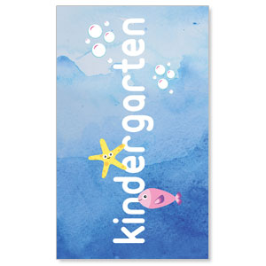 Ocean Buddies Kindergarten 3 x 5 Vinyl Banner