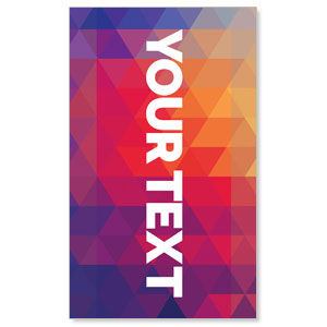 Geometric Bold Your Text Here 3 x 5 Vinyl Banner