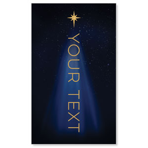 Christmas Star Hope is Born Your Text 3 x 5 Vinyl Banner