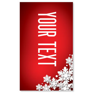 Christmas At Red Your Text 3 x 5 Vinyl Banner