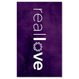 Real Love Crown 3 x 5 Vinyl Banner