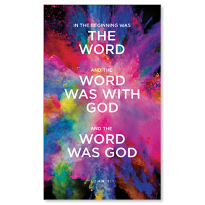 Back to Church Easter Scripture 3 x 5 Vinyl Banner