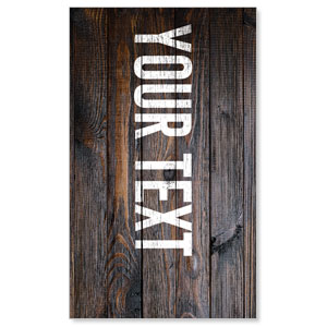 Dark Wood Easter At Your Text 3 x 5 Vinyl Banner