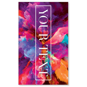 Easter Color Smoke Your Text 3 x 5 Vinyl Banner