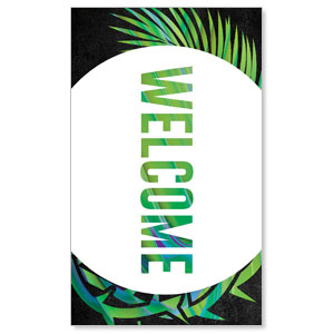 Easter Palm Crown Welcome 3 x 5 Vinyl Banner