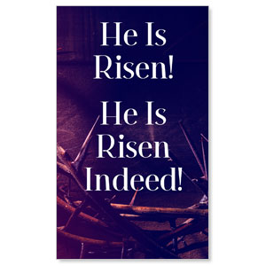 Hope Came to Life Scripture 3 x 5 Vinyl Banner