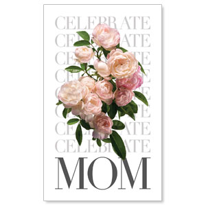 Celebrate Mom Flowers 3 x 5 Vinyl Banner