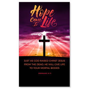 Hope Life Cross Scripture 3 x 5 Vinyl Banner