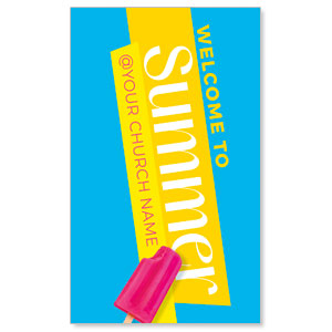 Summer Popsicle 3 x 5 Vinyl Banner