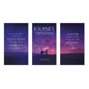 Journey to Christmas Triptych 3 x 5 Vinyl Banner