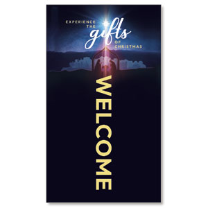 Experience the Gifts of Christmas 3 x 5 Vinyl Banner