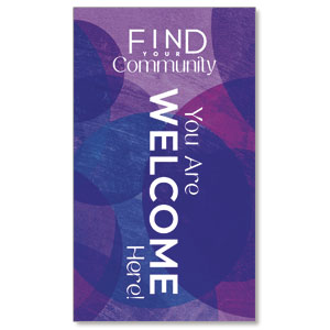 Find Your Community 3 x 5 Vinyl Banner