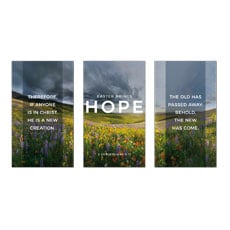 Easter Brings Hope Flowers Triptych 