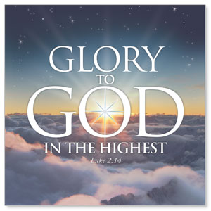 Glory to God Window Banner - Outreach Marketing