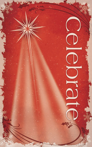 Banners, Christmas, Christmas Star Red , 5' x 8'