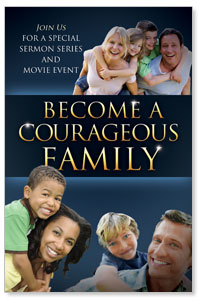 Courageous Family Blue WallBanners