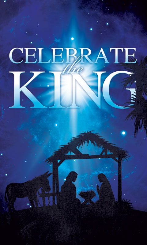 Banners, Christmas, Celebrate the King, 5' x 8'