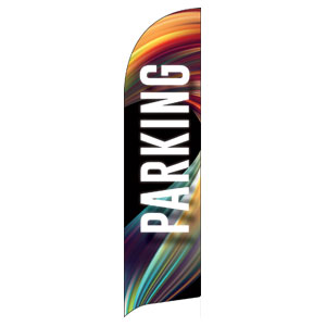 Twisted Paint Parking Flag Banner