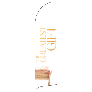 Greatest Gift Nativity Flag Banner