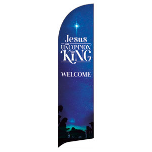 Jesus Uncommon King Flag Banner