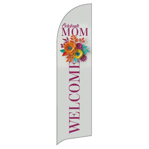 Mother's Day Paper Flowers Flag Banner